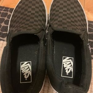 Boys Van's Checkerboard Slip-on's